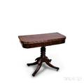 Classical Mahogany and Mahogany Veneer Card Table