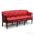 Federal Carved and Inlaid Mahogany Sofa