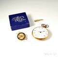 14kt Gold Pocket Watch and Brooch