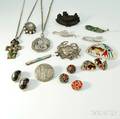 Miscellaneous Group of Sterling Silver Jewelry