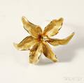 Tiffany amp Co 14kt Gold Lily Brooch