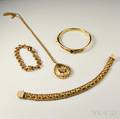 Four Pieces of Gold Jewelry