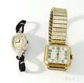 Two 14kt Gold Wristwatches