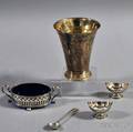 Five Pieces of Mostly Sterling Silver Tableware