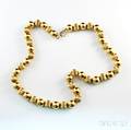 14kt Gold and Goldfilled Bead Necklace