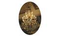 265 Crystal and Gilt Metal Contemporary Chandelier