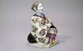 224 Antique Porcelain Nodder Seated with Crossed Legs