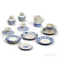 Eleven Dedham Pottery Tableware Items