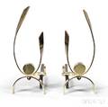 Pair of Donald Desky 18941989 Designed Andirons