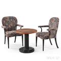 Two Midcentury Armchairs and an Occasional Table