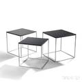 Three Nesting Poul Kjaerholm Side Tables