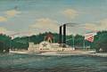 American School Late 19th Century Portrait of the Sidewheeler Alida