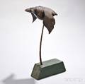 Folk Art Flying Duck Carving with Stand