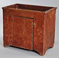 Small Redpainted Pine Dry Sink