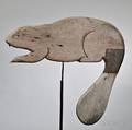 Carved and Painted Beaver Weathervane
