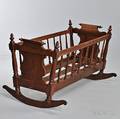 Turned Walnut Cradle