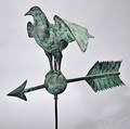 Copper Pigeon on Ball and Arrow Weathervane