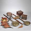 Group of Bedwarmers Footwarmers and Bellows