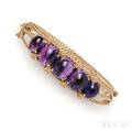 14kt Gold and Amethyst Bracelet