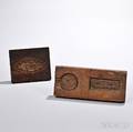 Two Carved Wood Butter Molds