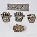 Five Tin Heart and Handheart Cookie Cutters