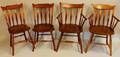 Set of Four American Windsor Chairs