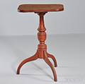 Redpainted Maple Candlestand