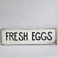 Large FRESH EGGS Advertising Sign