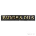 Large PAINTS amp OILS Trade Sign