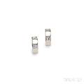Platinum and Diamond Earrings