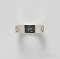 18kt White Gold and Diamond Love Ring Cartier