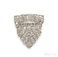 Art Deco Platinum and Diamond Brooch