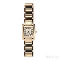 Ladys 18kt Gold Tank Francaise Wristwatch Cartier