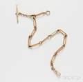 Antique 14kt Rose Gold Watch Chain