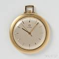 14kt Gold Open Face Pocket Watch Omega