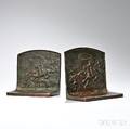 Pair of Bronze Bookends