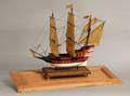 165 WOOD SCALE MODEL OF THE SANTA MARIAWith canvas sa
