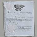 Hawthorne Nathaniel 18041864 Two Signed Documents 1848 and 1854