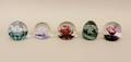 Five Selkirk Glass Paperweights