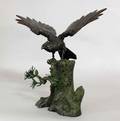151 PATINATED BRONZE FIGURE OF AN EAGLEJapanese 20th