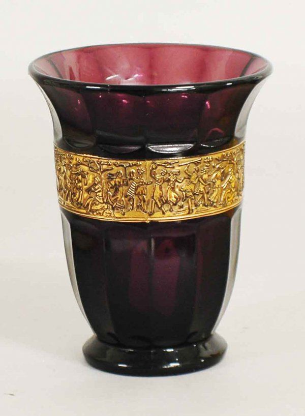 Realized price for 061095 MOSER GLASS VASE, H