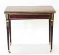 161 LOUIS XVI STYLE GILT BRONZE MOUNTED MAHOGANY GAME