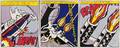 After Roy Lichtenstein American 19231997 As I Opened Fire A Triptych