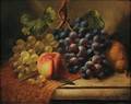 American School 19th Century Still Life with Grapes