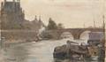 Henry Bacon American 18391912 Pont Royal Paris