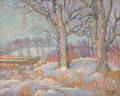 Frank J Doelger American 20th Century Winter Landscape