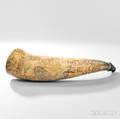Engraved Powder Horn Identified to Nathaniel Bartlett