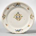 Polychromedecorated Delft Plate