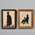 Two Scholar Silhouettes