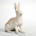 Cast Iron Paintdecorated Rabbit